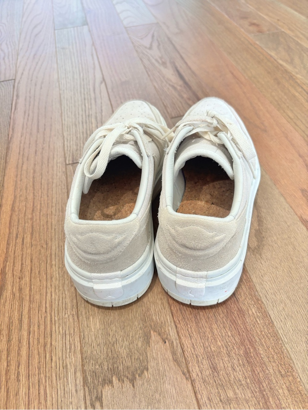 Nike Women’s Low-Top Suede Lace-Up Sneakers — Beige - Picture 3 of 7